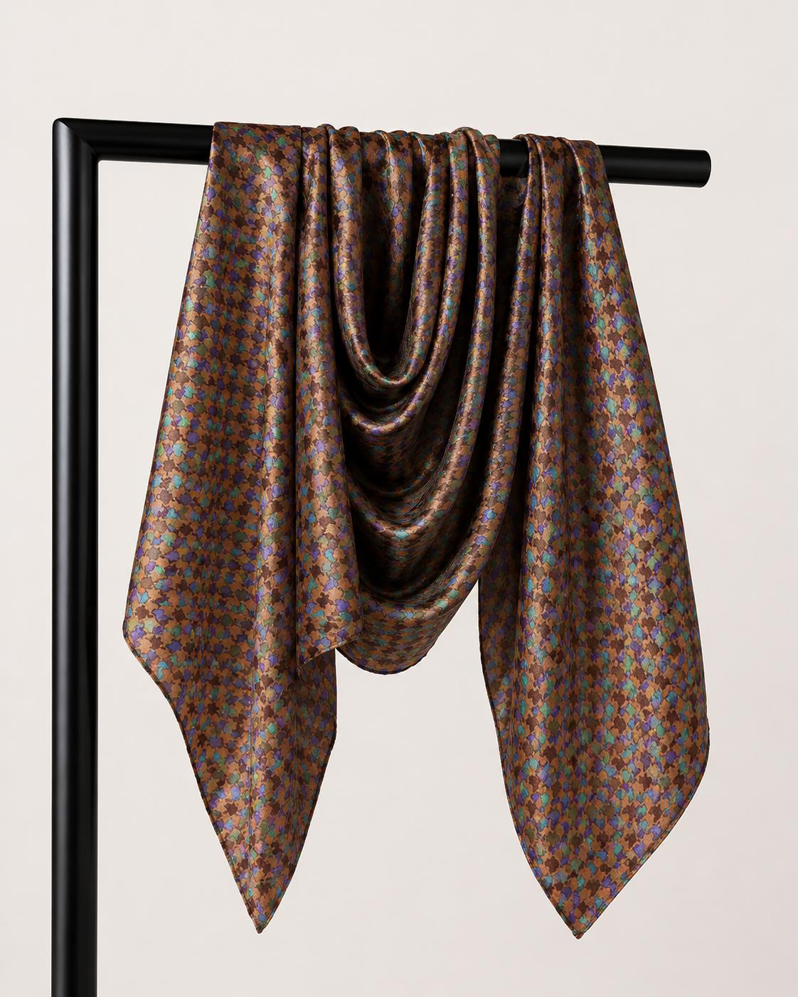 AHMADDY silk scarf BATS