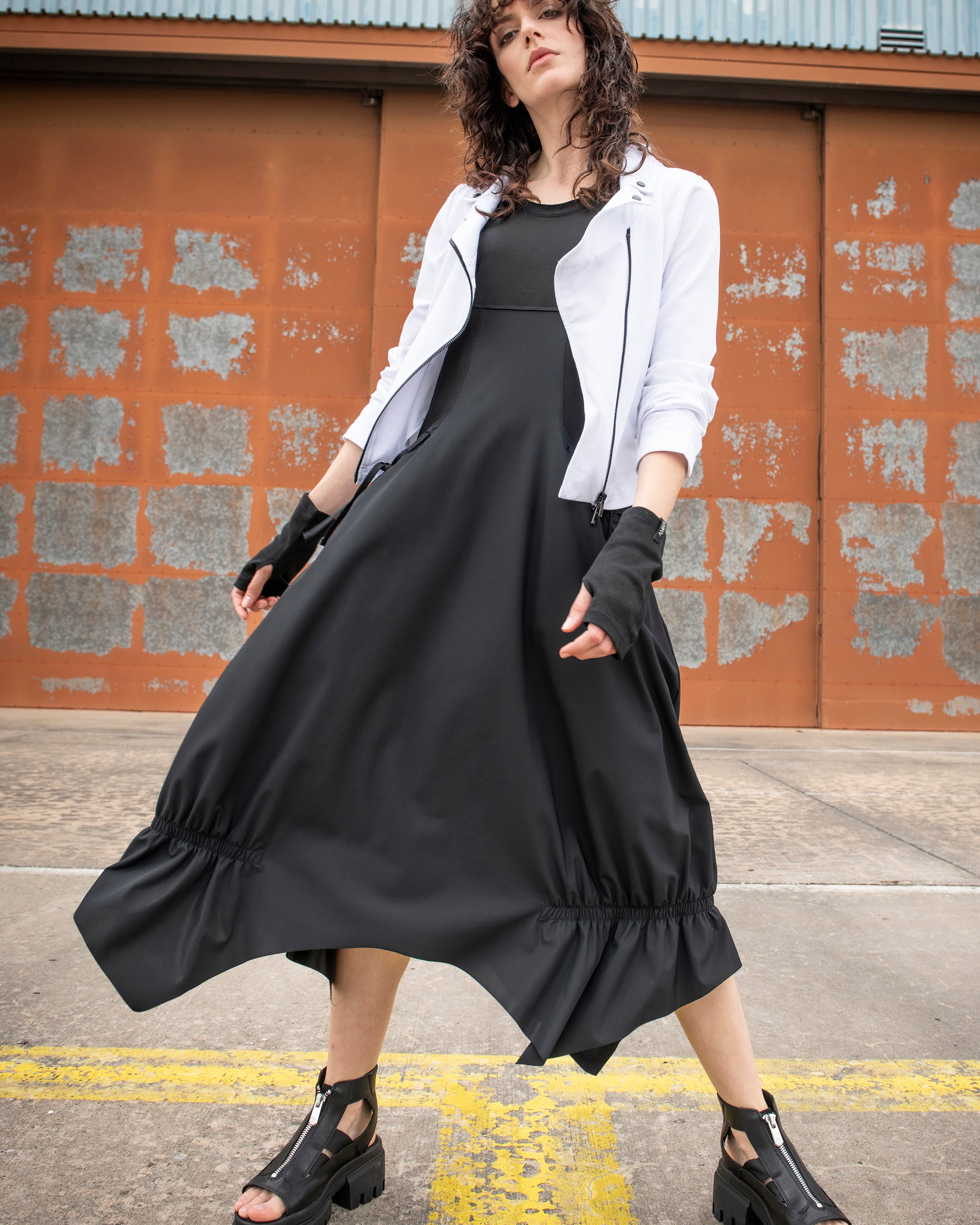 AMBER & MOON lange jurk ALLY