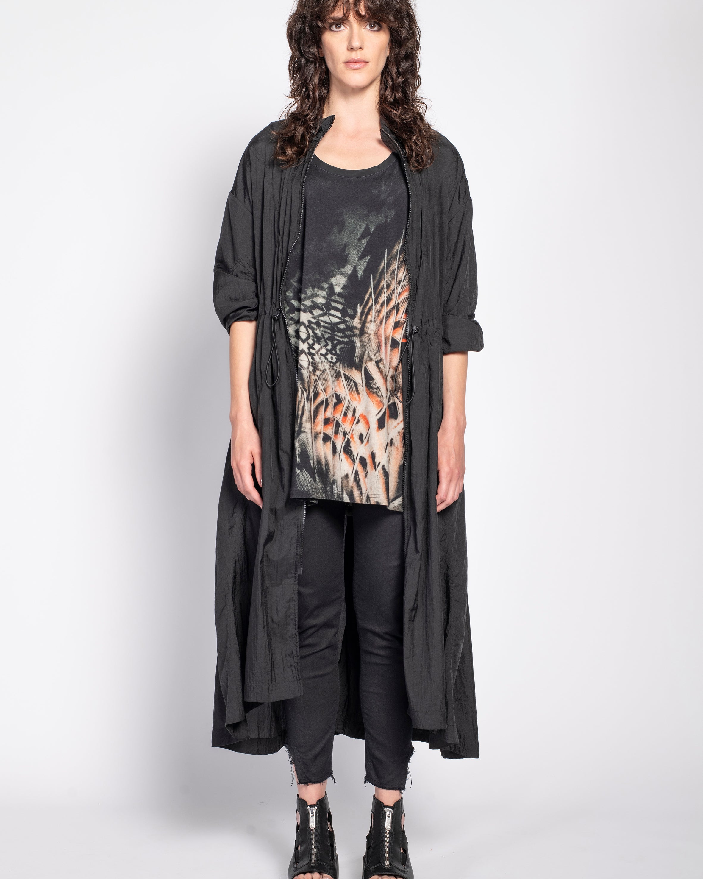 AMBER & MOON lange vest jas AUDREY