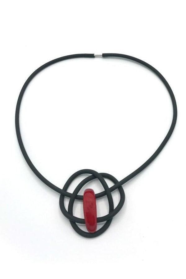 AnZZ ketting MOON rood