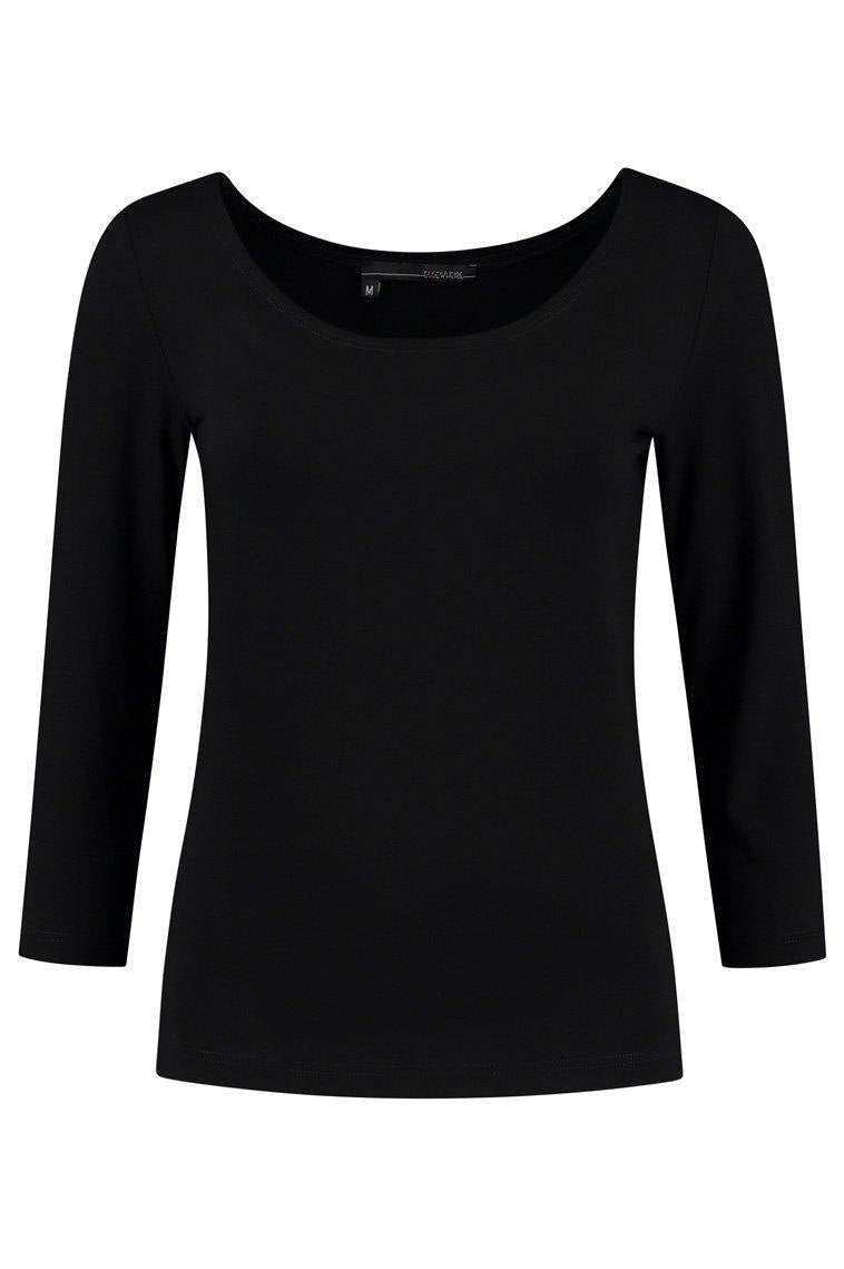 ELSEWHERE basis top 3/4 mouw HOLLY