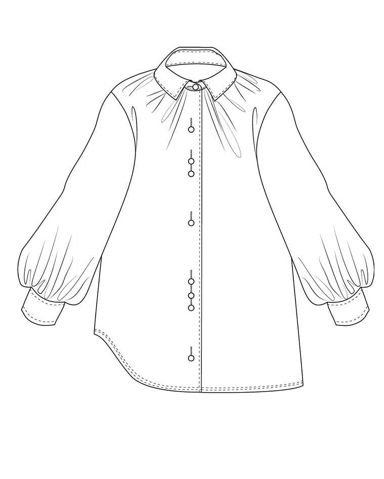 ELSEWHERE blouse GATHER