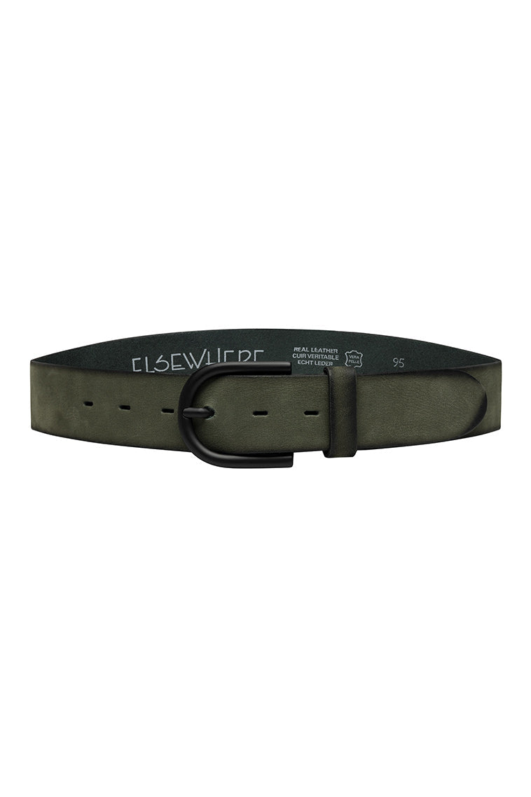 ELSEWHERE lederen ceintuur BRUSH
