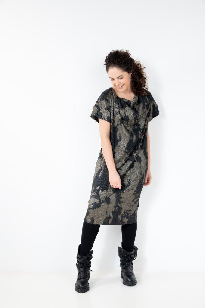 ELSEWHERE plisse jurk LOU