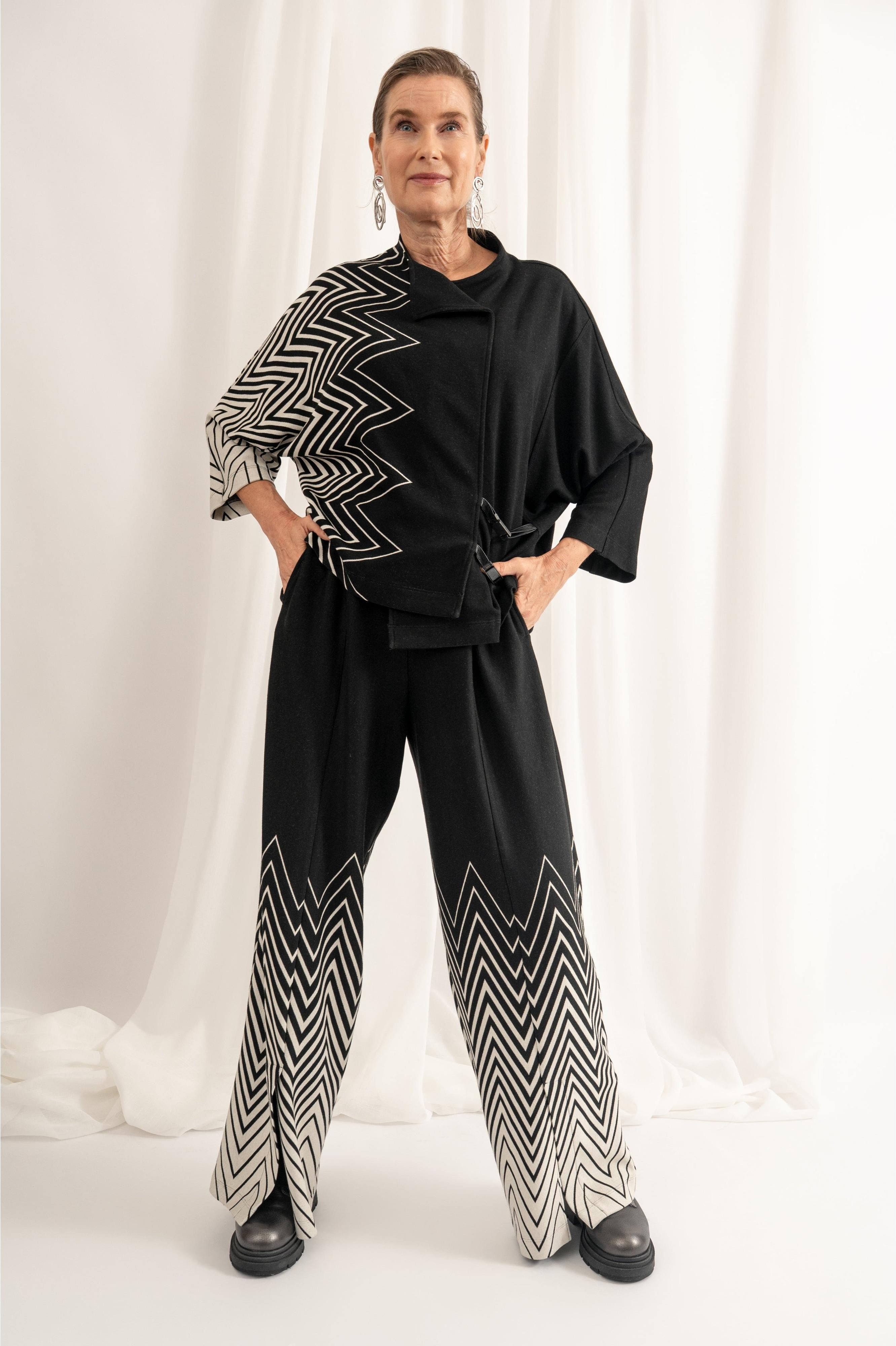 ELSEWHERE rechte broek ZIGZAG