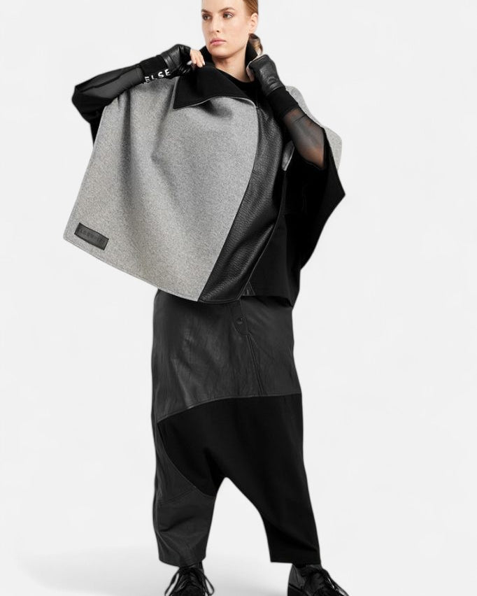 ELSEWHERE vegan lederen dhoti broek STITCH