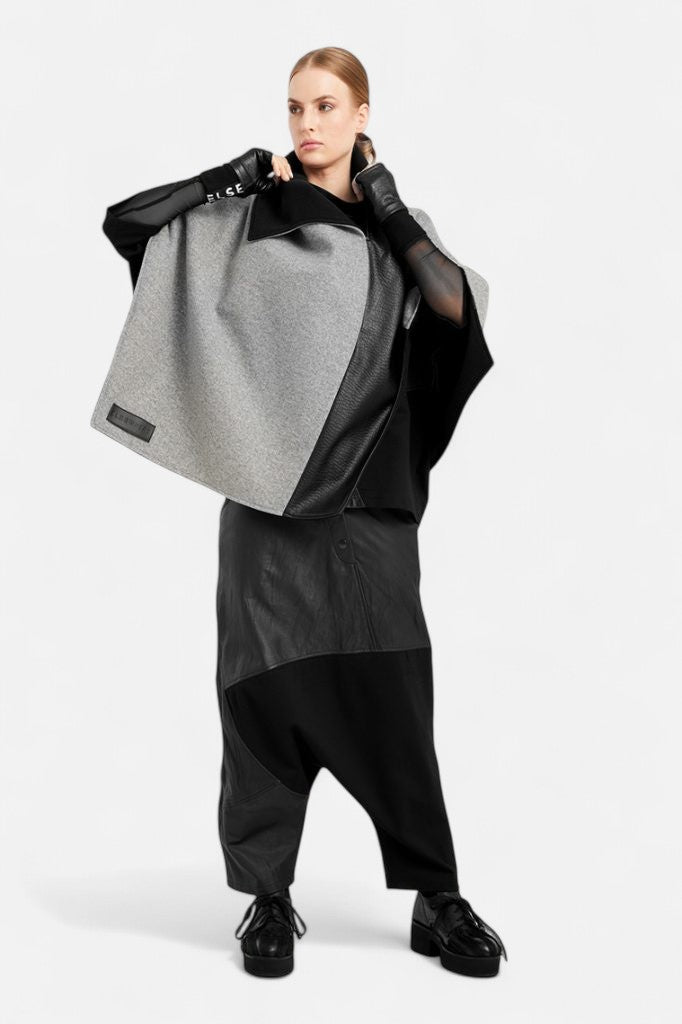 ELSEWHERE vegan lederen dhoti broek STITCH