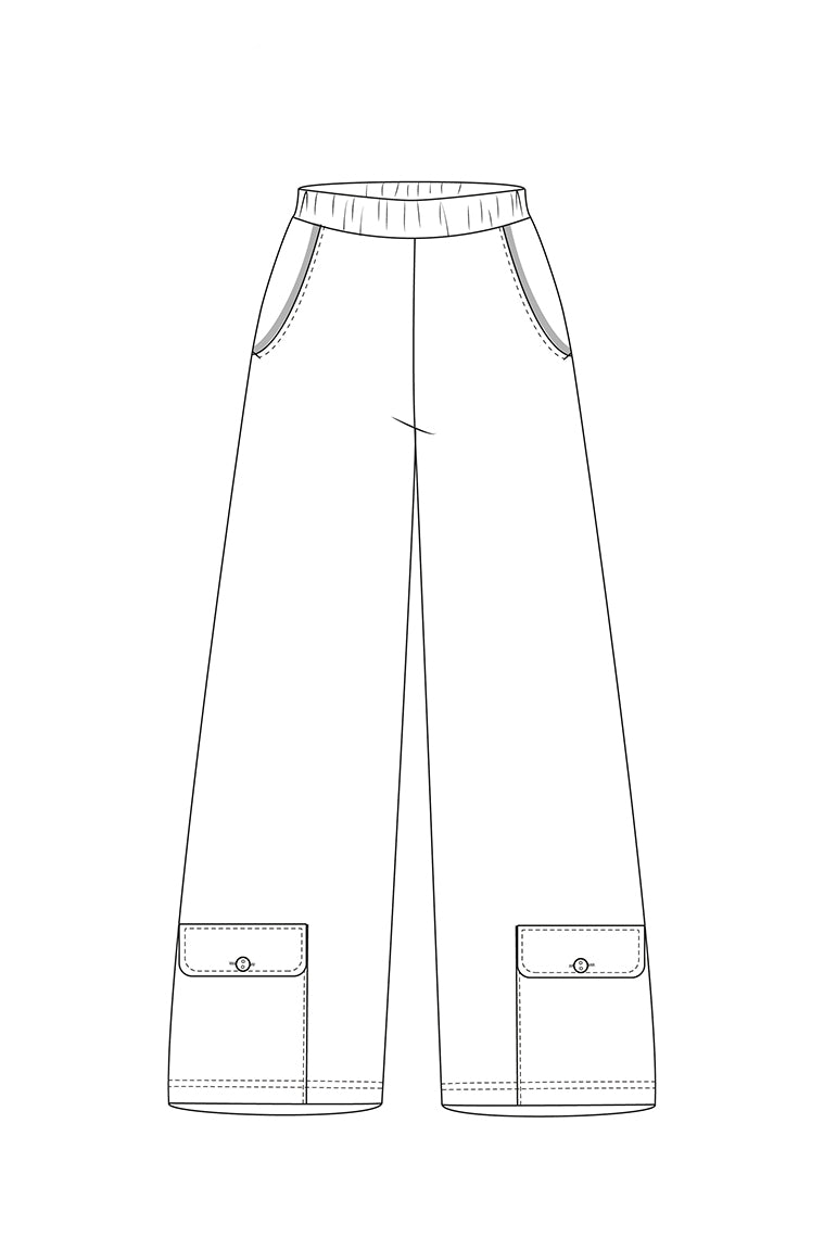 ELSEWHERE wijde broek COMFY