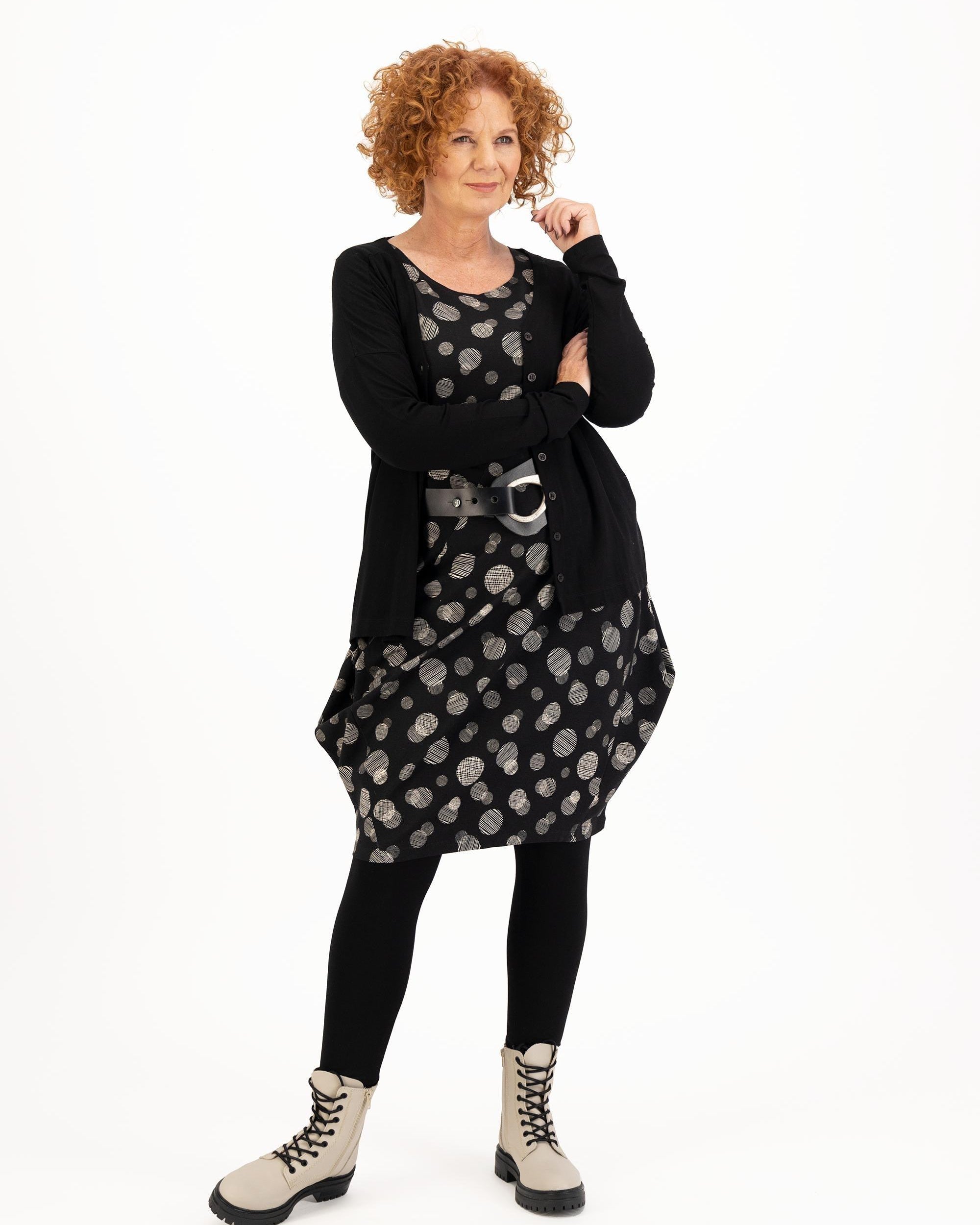 LEEZZA vest ERIKA zwart