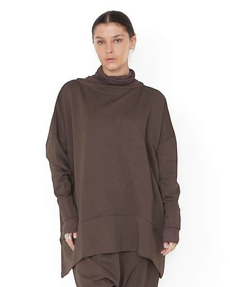 SORT AARHUS oversized pullover CLAY
