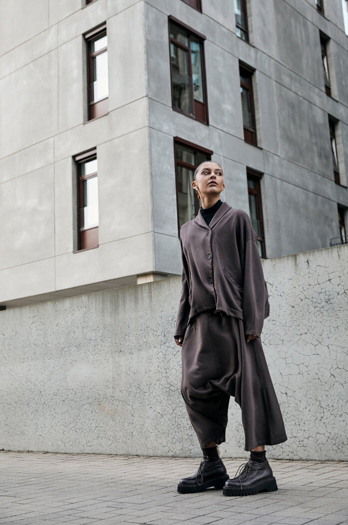 SORT AARHUS oversized vest ASFERG