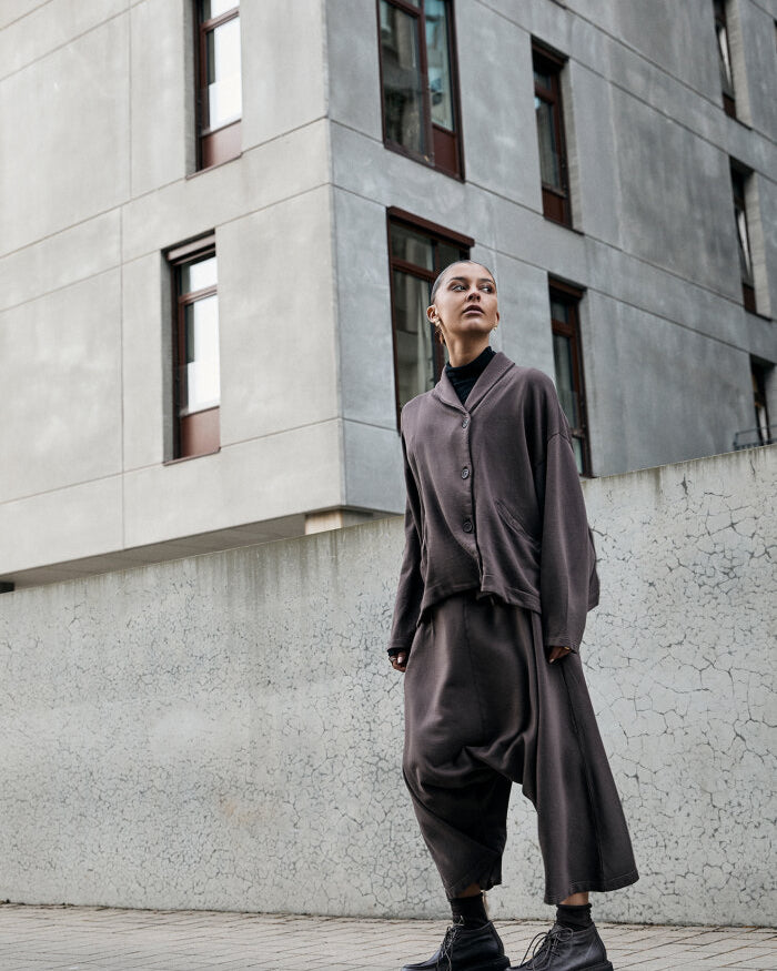 SORT AARHUS oversized vest ASFERG