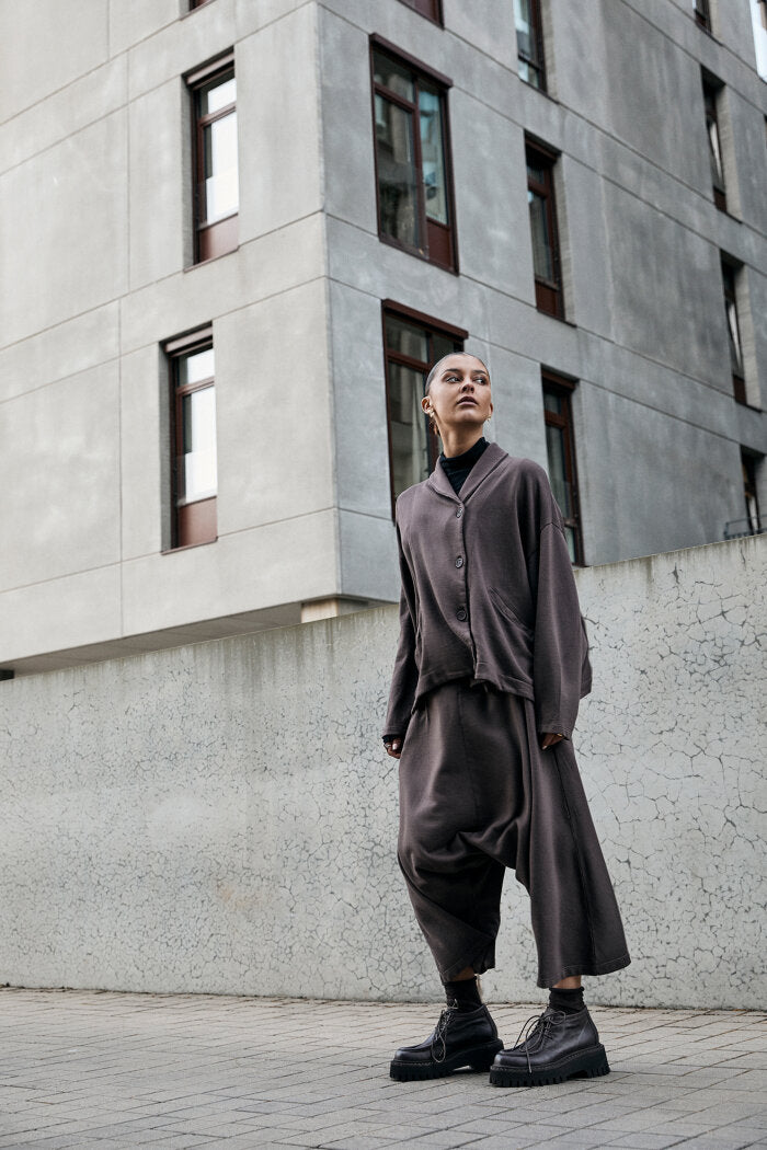 SORT AARHUS oversized vest ASFERG