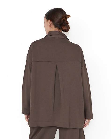 SORT AARHUS oversized vest CLAY