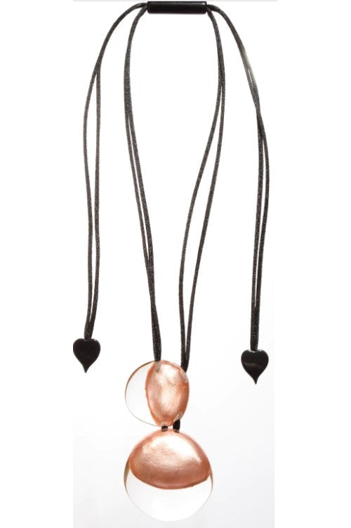 ZSISKA ketting LUXUS - nude roze