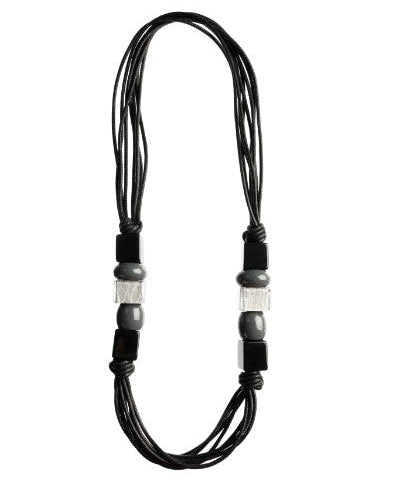 ZSISKA ketting zwart & grijs RHYME