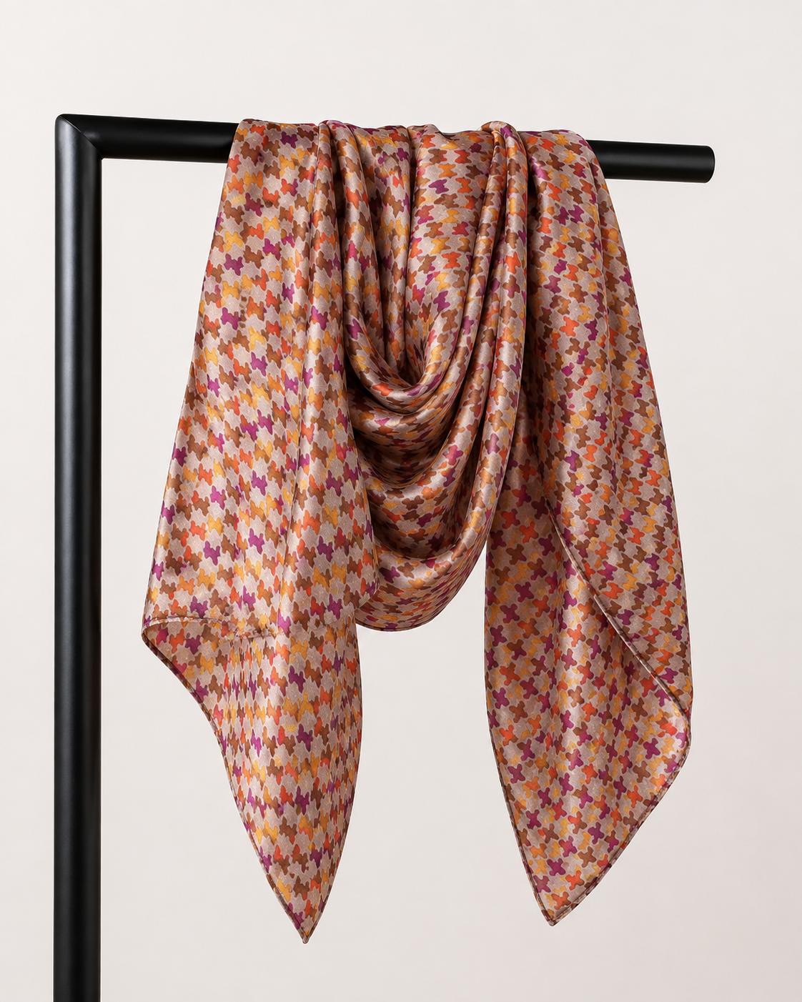AHMADDY silk scarf BAT