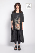 AMBER & MOON lange vest jas AUDREY
