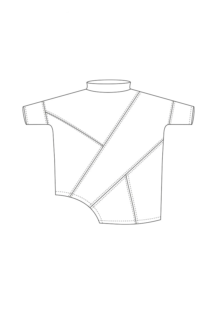 ELSEWHERE vegan lederen top STITCH