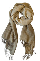 LEEZZA sjaal DOTS beige