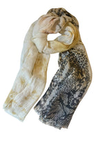 LEEZZA sjaal YELLOW LEOPARD