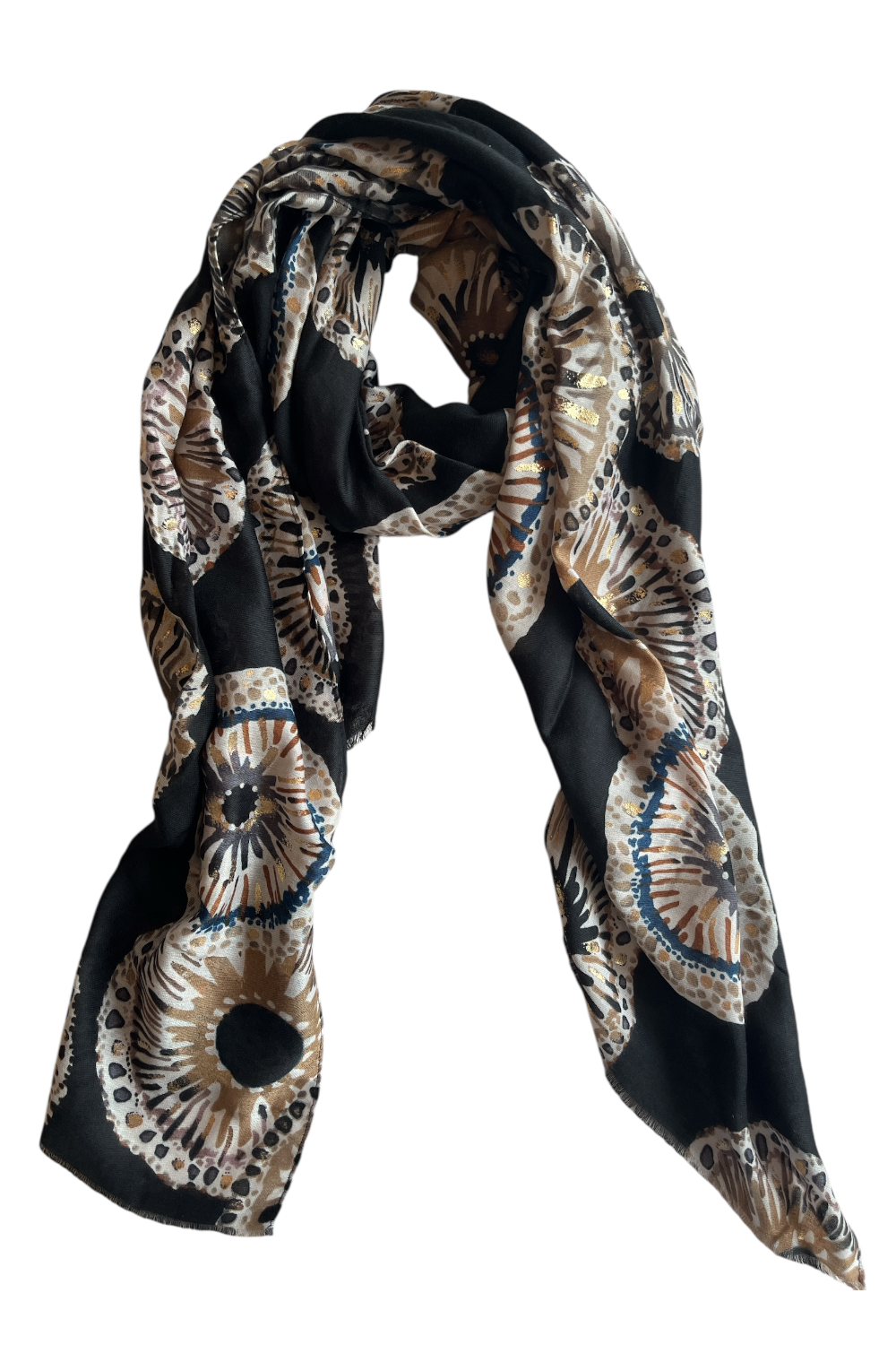 LEEZZA sjaal - abstract flower