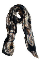 LEEZZA sjaal - abstract flower