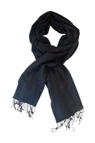 LEEZZA sjaal wolmix antraciet