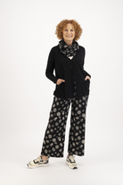 LEEZZA Strickjacke ERIKA schwarz