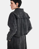 LUUKAA black denim jacket SASHA