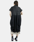 PAPUCEI lederen jas CHARCOAL ROSE