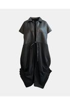 PAPUCEI lederen jas CHARCOAL ROSE