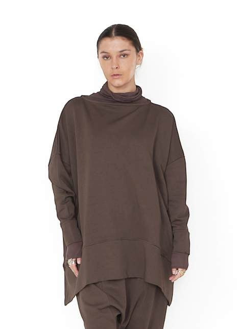 SORT AARHUS oversized pullover CLAY