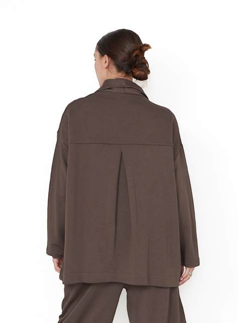 SORT AARHUS oversized vest CLAY