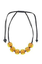 ZSISKA ketting geel oker COLOURFUL BEADS