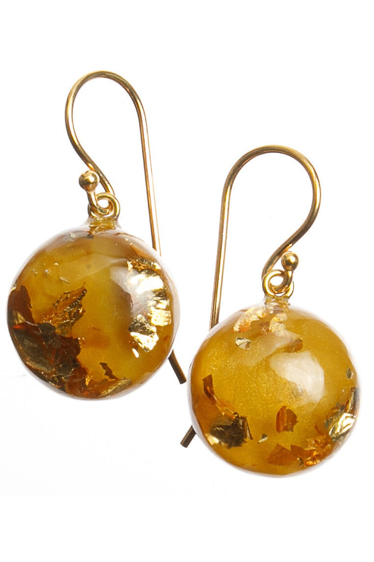 ZSISKA oorbel PHILO - oker geel